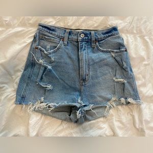 ABERCROMBIE & FITCH  Ultra High Rise Curve Love Mom Shorts Size 27